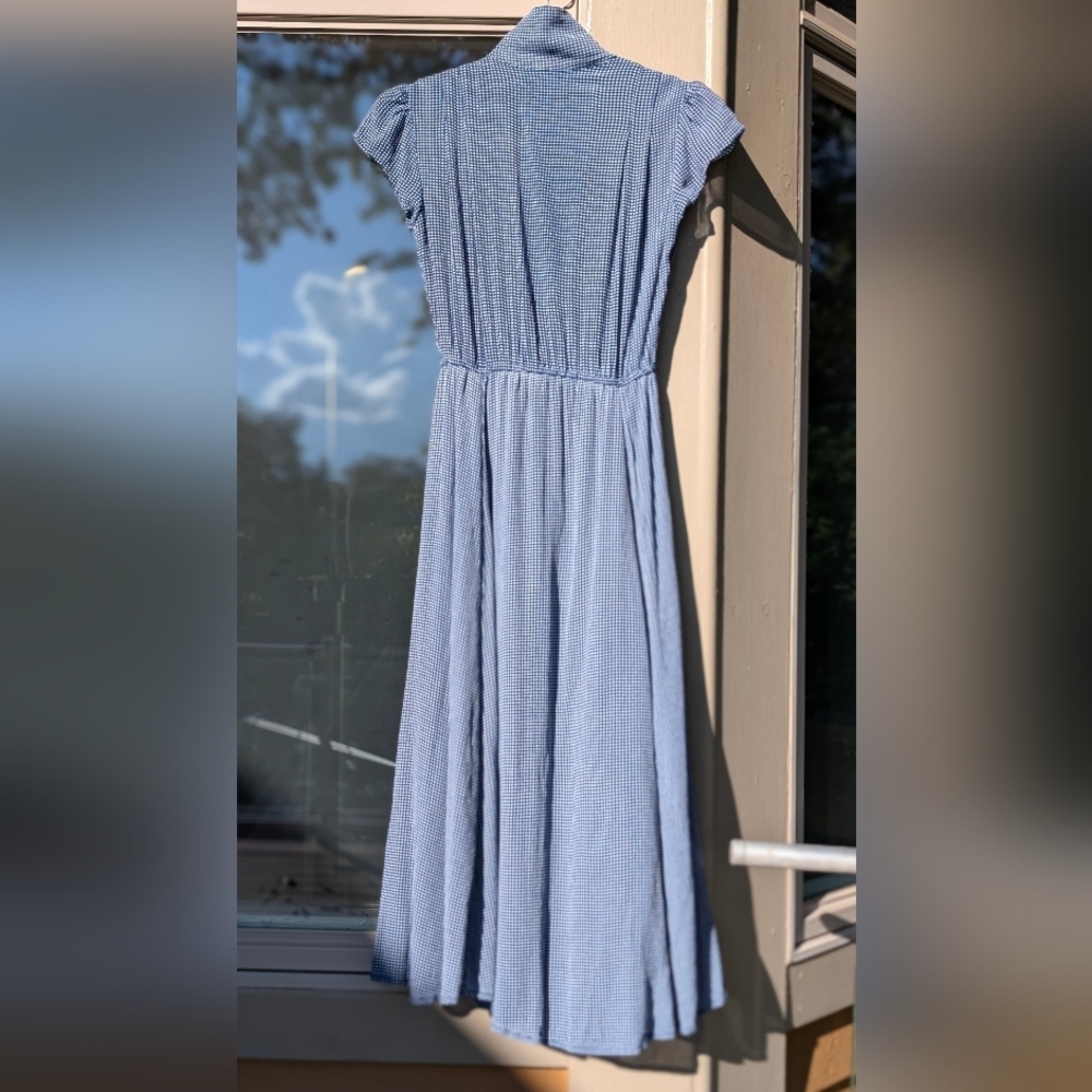 Urban Outfitters Navy Cap Sleeve Dress Size XS - Picture 6 of 11